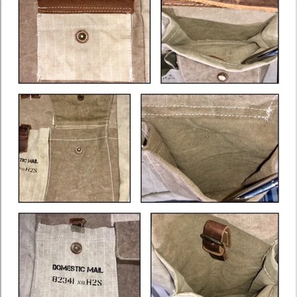 RARE Vintage-Inspired Canvas Domestic Mail Bag - Picture 9 of 12